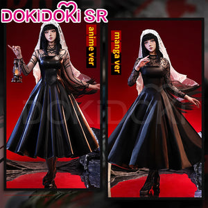 IN STOCK Osaragi Cosplay Costume Manga Anime DokiDoki-SR Women Black Dress Costume Ms. Osaragi Cosplay Halloween