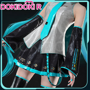 IN STOCK MIKUU Cosplay Costume Game Cosplay 【S-2XL】DokiDoki-R Mikku Cosplay Women Cute Costume MIKUU LED Costume Plus Size