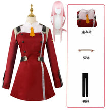 Load image into Gallery viewer, 02 Cosplay Costume Game DARLING DARLING in the FRANXX Zero Two Cosplay Costume Dress Women Cosplay Sexy Dress Headband wig shoes
