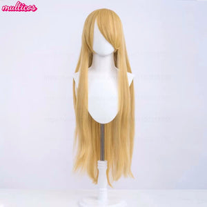 High Quality Anime 100Cm Long Staight Cosplay Wig Black White Red Pink Brown Gold Blue Blonde Purple Heat Resistant Hair Wigs