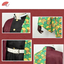 Load image into Gallery viewer, Anime Demon Slayer Tomioka Giyuu Cosplay Costume Accessories Suit Uniforms Kimetsu No Yaiba Costumes Wig Child Adult Gift
