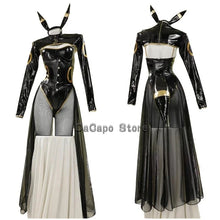 Load image into Gallery viewer, Anime Umbreon Bunny Cosplay Costume Women Kawaii Sexy Leather Bodysuit Socks Hairband Suit Little bee Jumpsuit Halloween Clothes
