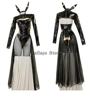 Anime Umbreon Bunny Cosplay Costume Women Kawaii Sexy Leather Bodysuit Socks Hairband Suit Little bee Jumpsuit Halloween Clothes