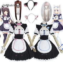 Load image into Gallery viewer, Vanilla Cosplay Costume In Stock Maid Dress Maid Outfit NEKOPARA Chocola Vanilla OVA Maid Game Uniform Cat Neko Girl Women
