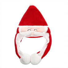 Load image into Gallery viewer, Creative Kawaii Cosplay Party  Hat  Christmas Novelty Cap Ear Moving Hat Santa Game Hat Jumping Up Cap
