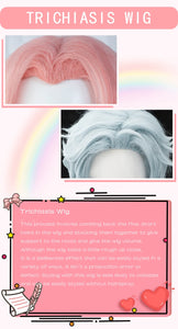 Draculaura Wig Anime Cosplay WakuWaku Women Cute Long Hair Draculaura Ula Cosplay Earrings Halloween Christmas