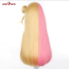 Load image into Gallery viewer, IN STOCK UWOWO Nijisanjien Kotoka Torahime Cosplay Wig Pink and Golden Long Hair Heat Resistant Halloween Cosplay Wigs

