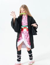 Load image into Gallery viewer, Halloween costume new anime demon killer cosplay Tanjiro Nezuko cosplay children Shinobu costume Japanese anime Halloween costum
