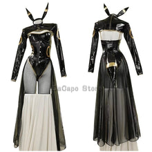 Load image into Gallery viewer, Anime Umbreon Bunny Cosplay Costume Women Kawaii Sexy Leather Bodysuit Socks Hairband Suit Little bee Jumpsuit Halloween Clothes
