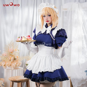 UWOWO Jeanne D'Arc Cosplay Maid Dress Anime Fate/Grand Order Joan of Arc Cosplay Costume Women Halloween Maid Costumes Outfits