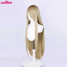Load image into Gallery viewer, High Quality Anime 100Cm Long Staight Cosplay Wig Black White Red Pink Brown Gold Blue Blonde Purple Heat Resistant Hair Wigs
