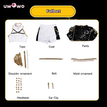 Load image into Gallery viewer, UWOWO Rumi Cosplay Collab Series: Kpop Huntrix Rumi GOLDEN Performance Black Suit Cosplay Costume XS-3XL Halloween Costume
