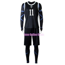 Load image into Gallery viewer, Anime Blue Lock Cosplay Nagi Seishiro Costume White Black Jersey Football Jumpsuit Bodysuit Halloween Carnival Party Clothes
