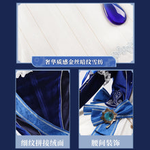 Load image into Gallery viewer, 【Wetrose】In Stock Focalors Furina Doujin Cosplay Costume SR Fontaine Hydro Waltz Dress Lolita Full Set Wig Halloween Xmas
