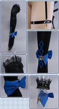 Load image into Gallery viewer, LAST BATCH UWOWO Genshin Impact Fanart Furina Focalors Black Devil Lolita Dress Cosplay Costume With Hat Halloween Costume
