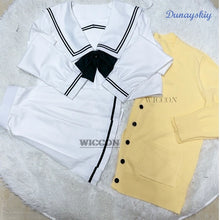 Load image into Gallery viewer, Anime You and ME and Her: A Love Story Muko Aoi MIYUKI Cosplay Costume Girl Shirt Skirt Sweater JK Uniform Halloween Costume
