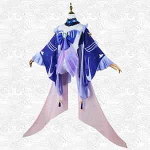 Genshin Impact Cosplay Sangonomiya Kokomi Game Cosplay Costumes Wig Shoes Hat Anime Suits Halloween Party Disfraz Mujer Women