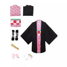 Load image into Gallery viewer, Halloween costume new anime demon killer cosplay Tanjiro Nezuko cosplay children Shinobu costume Japanese anime Halloween costum
