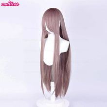 Load image into Gallery viewer, High Quality Anime 100Cm Long Staight Cosplay Wig Black White Red Pink Brown Gold Blue Blonde Purple Heat Resistant Hair Wigs
