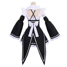 Load image into Gallery viewer, Anime Ram Rem Lolita Maid Cosplay Costumes Vestido Re:zero Kara Hajimeru Isekai Seikatsu Halloween Costumes for Women Loli Dress
