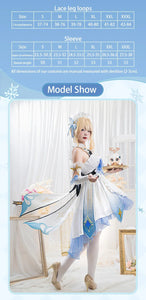 Genshin Impact Game Lumine Cosplay Costumes Halloween Carnival Party Clothes for Women Girls Cute Dress Suit Wig Full Sets