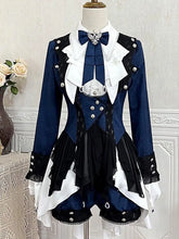 Load image into Gallery viewer, Original Lolita Prince Coat Dress Shorts Dress Japanese Detective Sweet Lolita High Quality Set
