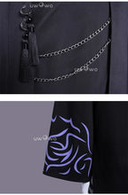 Load image into Gallery viewer, UWOWO Saja Boys Cosplay Collab Series: Kpop Huntrix Saja Boys ‘You Idol’ Jinu Black Cosplay Costume XS-3XL Halloween Costume
