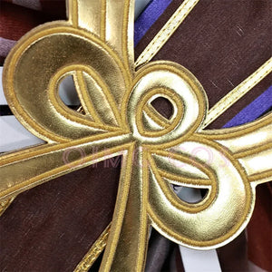 High Quality Yae Miko Cosplay Costume Uniform  Wig Anime Chinese Style Jacquard Fabric Halloween Costumes for Women Game
