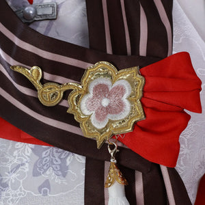 Hutao Cosplay Costume Game Genshin Impact New Skin Cherries Snow-Laden  Hutao Cosplay Costume Plus Size