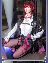 Load image into Gallery viewer, Honkai Star Rail Cosplay Costume Honkai Kafka Cosplay Costume Helloween Party Suit with Wig Kafka Outfit Uniform
