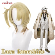 Load image into Gallery viewer, IN STOCK UWOWO NIJISANJI Cosplay Wig Vtuber Luca Kaneshiro Cosplay Luca Hair Gradient Yellow Hair Heat Resistant Halloween
