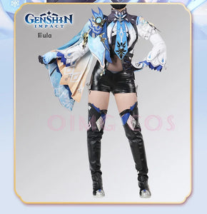 Genshin Impact Eula Cosplay  Costume Uniform Anime Chinese Style Halloween Costumes For Women Game