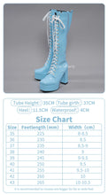 Load image into Gallery viewer, UWOWO Cosplay Shoes Universal Shoes Boots Black Blue White Rose High Tube Boots

