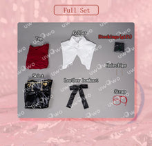 Load image into Gallery viewer, UWOWO Abyss Cosplay Needy Women Overdose Cosplay XS-3XL Black Leather Skirt Shirt Halloween Costumes Outfit Anime JK Uniform
