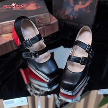 Load image into Gallery viewer, UWOWO  Game Zenless Zone Zero Cosplay /ZZZ Cosplay Ellen Joe Maid Cosplay Shoes Black Red High Heel Shoes Size 35-45
