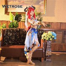 Load image into Gallery viewer, 【Wetrose】 In Stock Genshin Impact Nilou Niirou Cosplay Costume Sumeru Full Set Game Demon Girl Party Halloween
