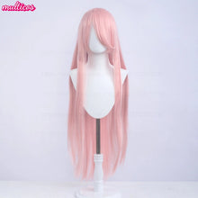 Load image into Gallery viewer, High Quality Anime 100Cm Long Staight Cosplay Wig Black White Red Pink Brown Gold Blue Blonde Purple Heat Resistant Hair Wigs
