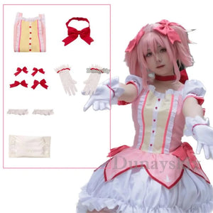 Cosplay Anime Kaname Madoka Cosplay Costume Magica Kaname Dress Wig Kaname Madoka Party Dress Outfits