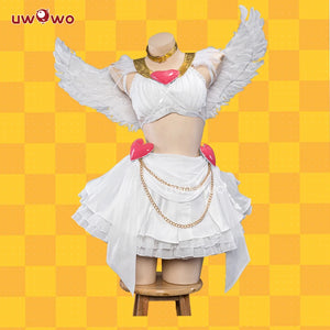PRE-SALE UWOWO Cosplay Stocking Angell Cosplay Costume Dress with Wings Full Set Halloween Costumes