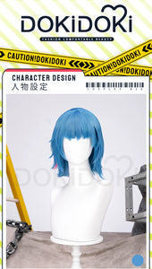 IN STOCK Jinxx Wig Game DokiDoki-R Women 38cm Hair Jinxx Cosplay Mask Tattoo Necklace Nails Bun Wig Luminous Ball Free Cap