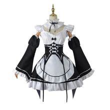 Load image into Gallery viewer, Anime Ram Rem Lolita Meid Cosplay Re Leven In Een Andere Wereld dan Nul Kostuums Vrouwen Loli Jurk Halloween Feestpak
