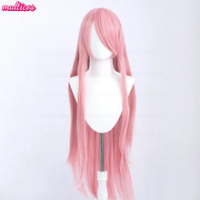 Load image into Gallery viewer, High Quality Anime 100Cm Long Staight Cosplay Wig Black White Red Pink Brown Gold Blue Blonde Purple Heat Resistant Hair Wigs
