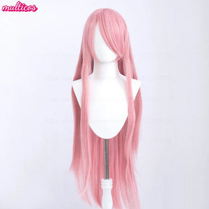 High Quality Anime 100Cm Long Staight Cosplay Wig Black White Red Pink Brown Gold Blue Blonde Purple Heat Resistant Hair Wigs