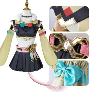 IN STOCK Genshin Impact Varesa Cosplay Costume Full Set with Wig, Shoes & Dress - Halloween, Comic Con, Carnival Party for Women