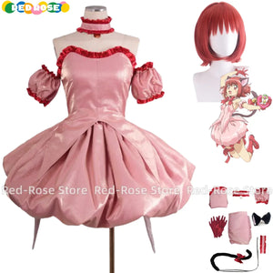 Anime Tokyo Mew Mew Momomiya Ichigo Cosplay Costume Mew Ichigo Wig Pink Lolita Fluffy Skirt Woman Lovely Kawaii Halloween Suit
