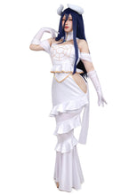 Load image into Gallery viewer, In Stock DAZCOS Anime Overlord Albedo Cosplay Costume Halloween Christmas Costume Cos Women White Dress Overlord Albedo Cosplay

