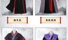 Load image into Gallery viewer, Grandmaster Of Demonic Cultivation Wei Wuxian Yi Ling Jiang Cheng Jiang Yan Li Lan Wangji Cospaly Costume Han Fu Halloween
