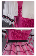 Load image into Gallery viewer, IN STOCK UWOWO Draculauraa Cosplay Costume Pink Suit Vampiree Female Little Devil Cosplay With Cape Hat Halloween Costumes
