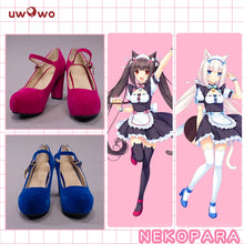 Load image into Gallery viewer, IN STOCK UWOWO Chocola Cosplay Halloween Costume New Idol Catgirl Maid Costume Dress Chocolaa/Vanillaa Theatrical Costume
