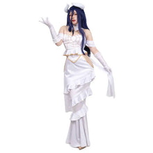 Load image into Gallery viewer, In Stock DAZCOS Anime Overlord Albedo Cosplay Costume Halloween Christmas Costume Cos Women White Dress Overlord Albedo Cosplay
